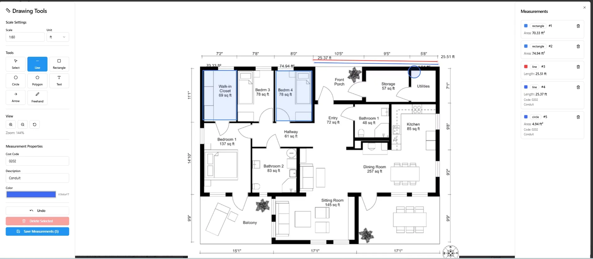 ATLAS Digital Takeoff Floor Plan